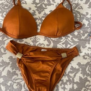 Rare copper colored venus bikini set